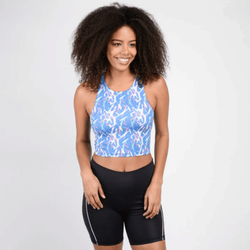 Top Entrenamiento Spyder Crop Top Mujer