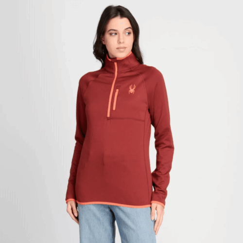 Polera Entrenamiento Spyder Quarter Zip WL Mujer