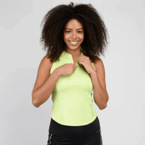 Polo Sin Mangas Entrenamiento Spyder Trail Amarilla Mujer