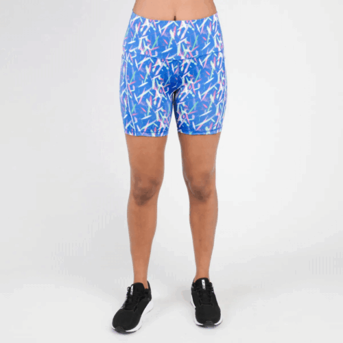 Licras Cortas Spyder Entrenamiento Azul Mujer