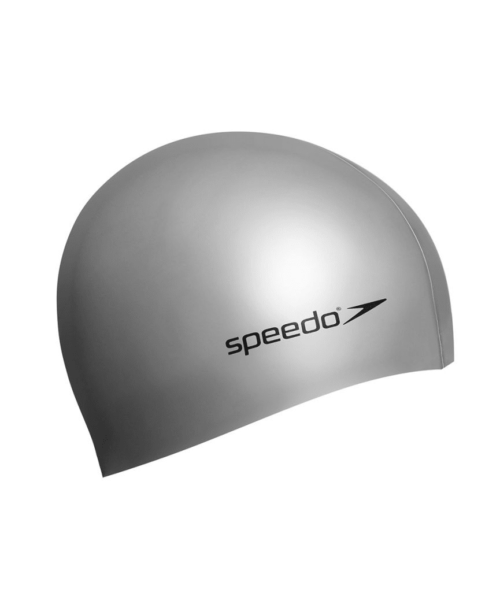 Gorro Natación Speedo Silicona Plain Moulded Adulto Gris