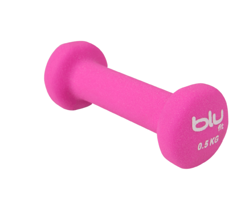 Mancuerna Blu Fit de Neopreno 0.5 kg Rosada