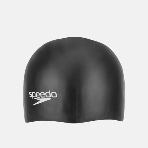 Gorro Natación Speedo Silicona Plain Moulded Niños Negro