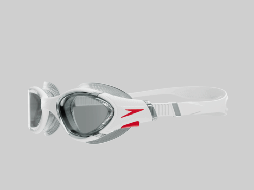 Lentes Natación Speedo Biofuse 2.0 Blanco Ahumado Adulto