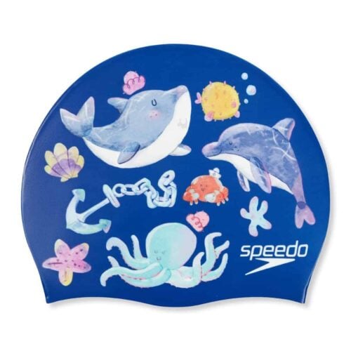 Gorro Natacion Speedo Printed Niños Azul