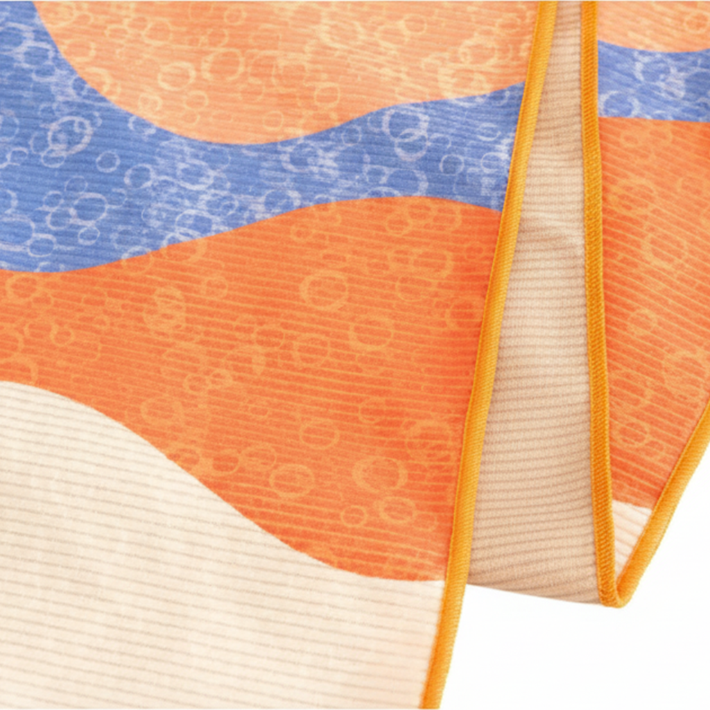 Toalla Microfibra Natación Zvibes Mediana Naranja - Imagen 3